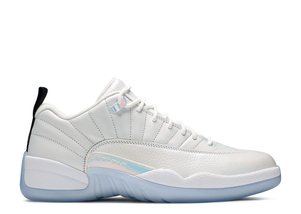 Jordan 12 Retro Low GS 'Easter' White Pure Platinum Sneakers